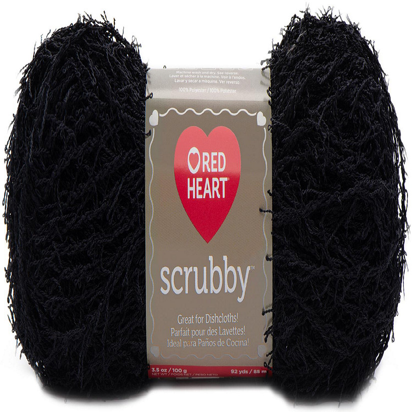 Red Heart Scrubby Yarn-Black Image