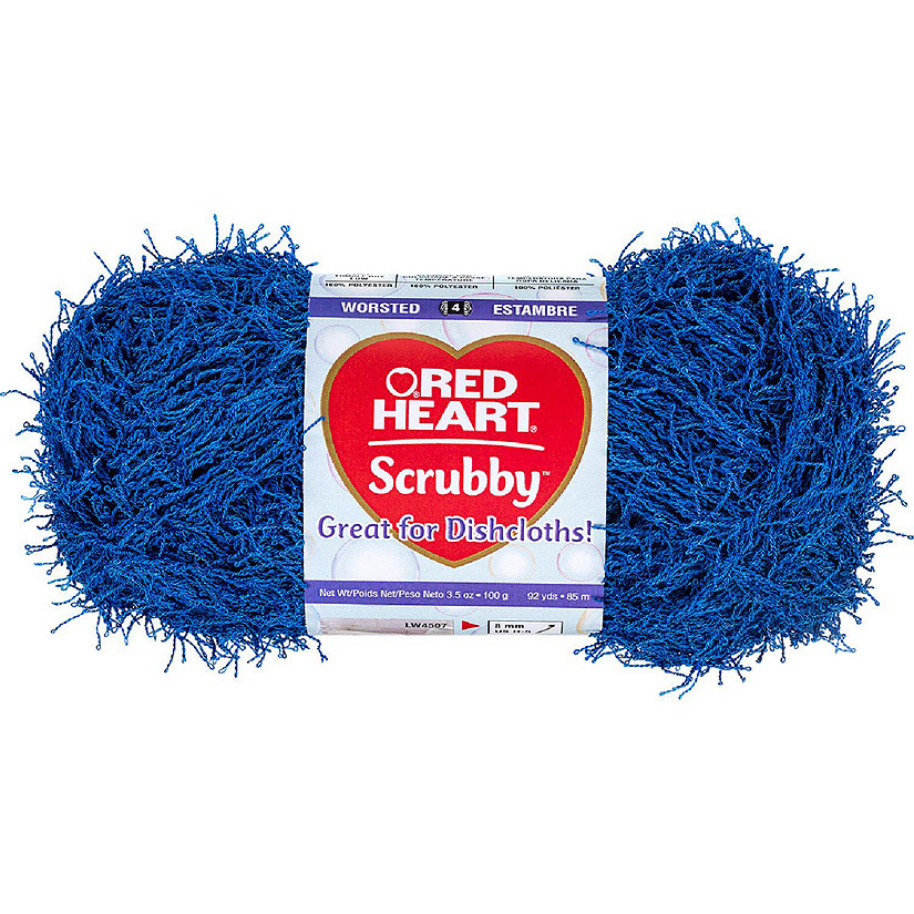 Red Heart Scrubby Yarn-Royal Image
