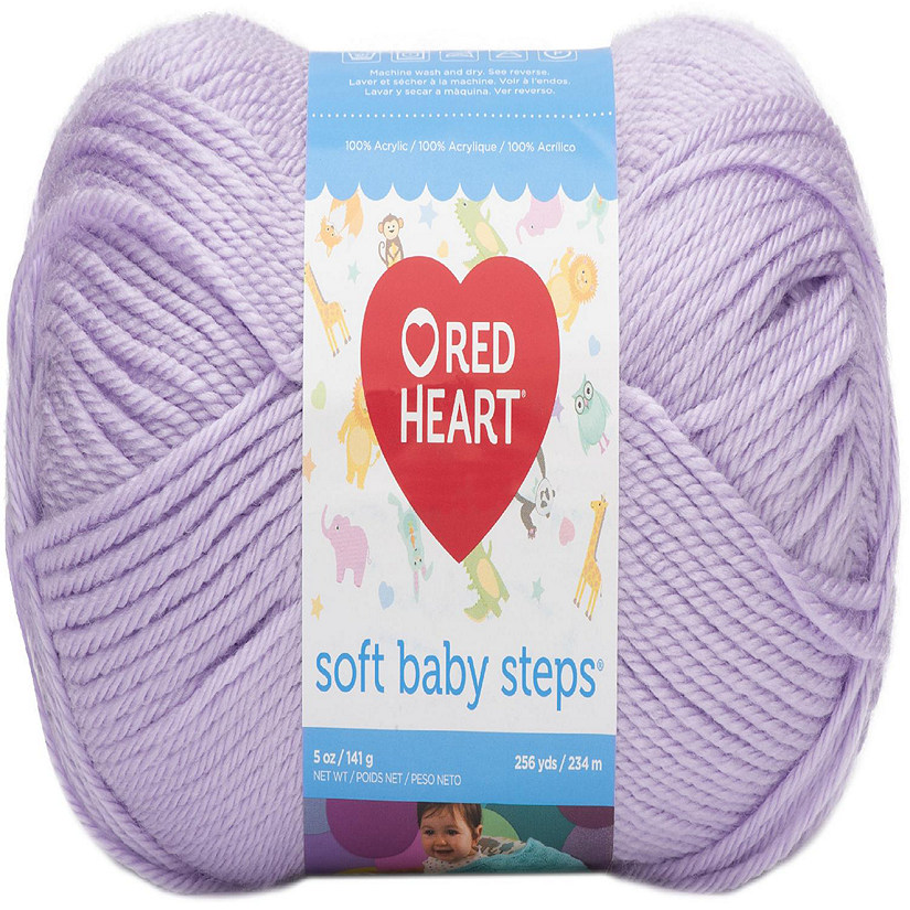 Red Heart Soft Baby Steps Yarn-Lavender Image