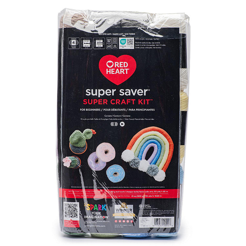 Red Heart Super Craft Kit-Pastels Image