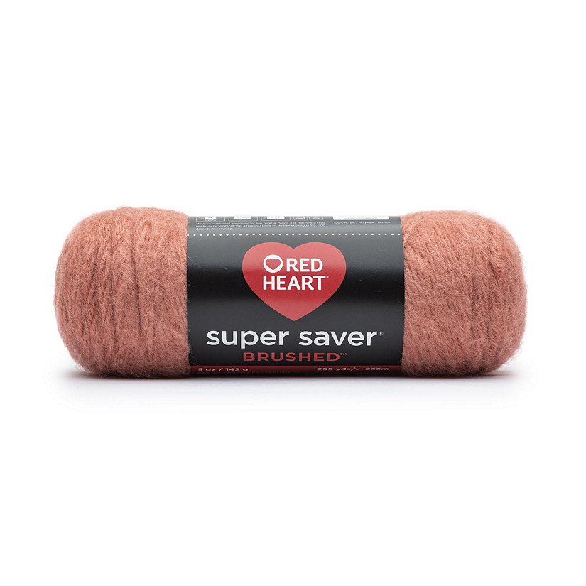 Red Heart Super Saver Brushed Yarn-Clay Image