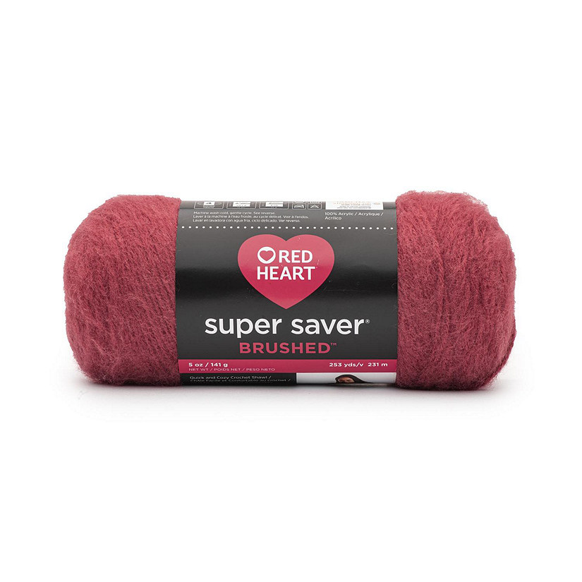 Red Heart Super Saver Brushed Yarn-Soft Brick Image