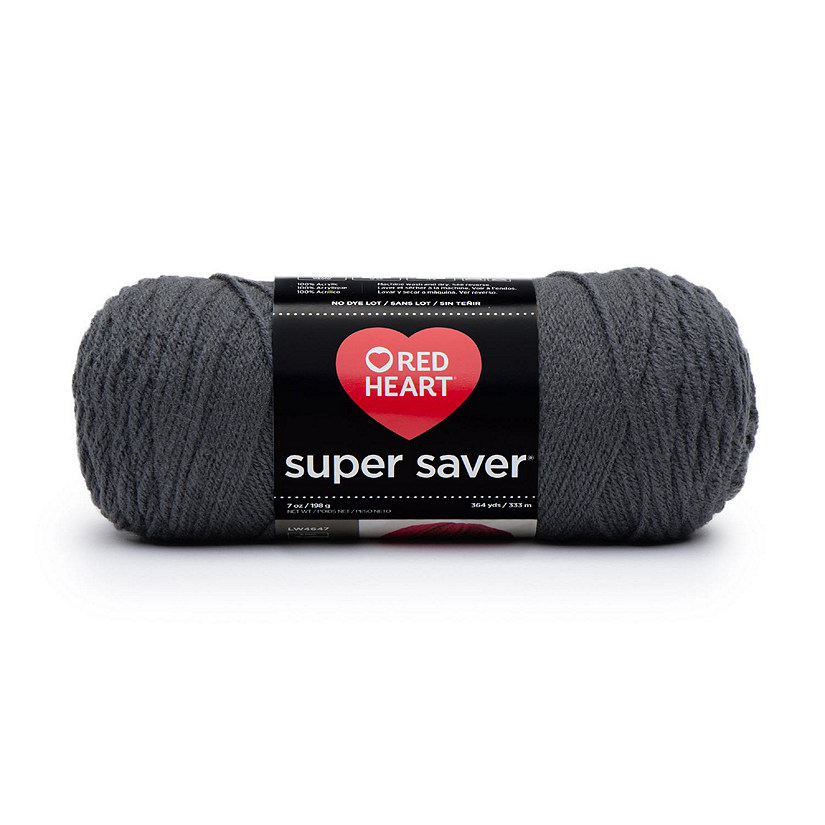 Red Heart Super Saver Yarn-Charcoal Image