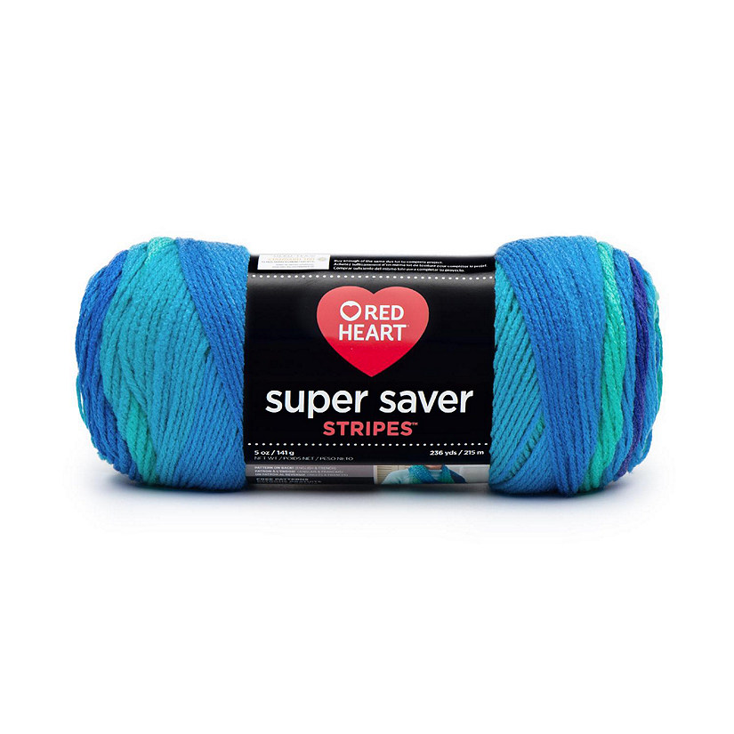 Red Heart Super Saver Yarn-Cool Stripe Image