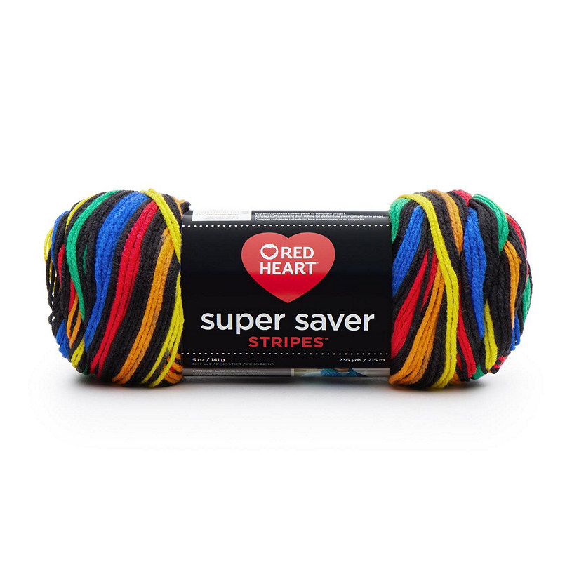 Red Heart Super Saver Yarn-Primary Stripes Image