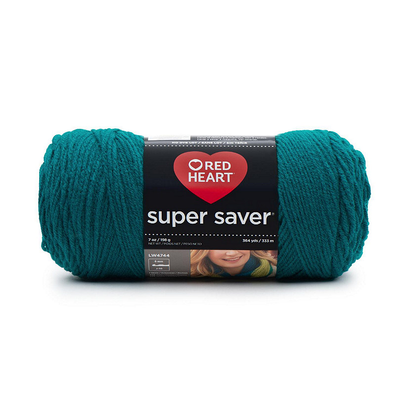 Red Heart Super Saver Yarn-Real Teal Image