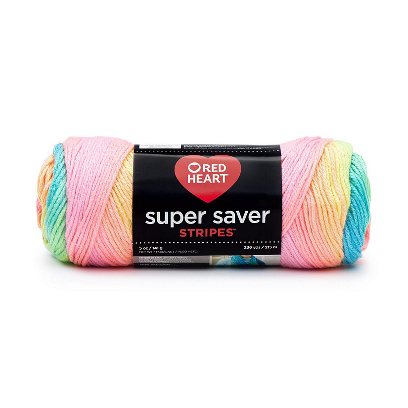 Red Heart Super Saver Yarn-Retro Stripe Image