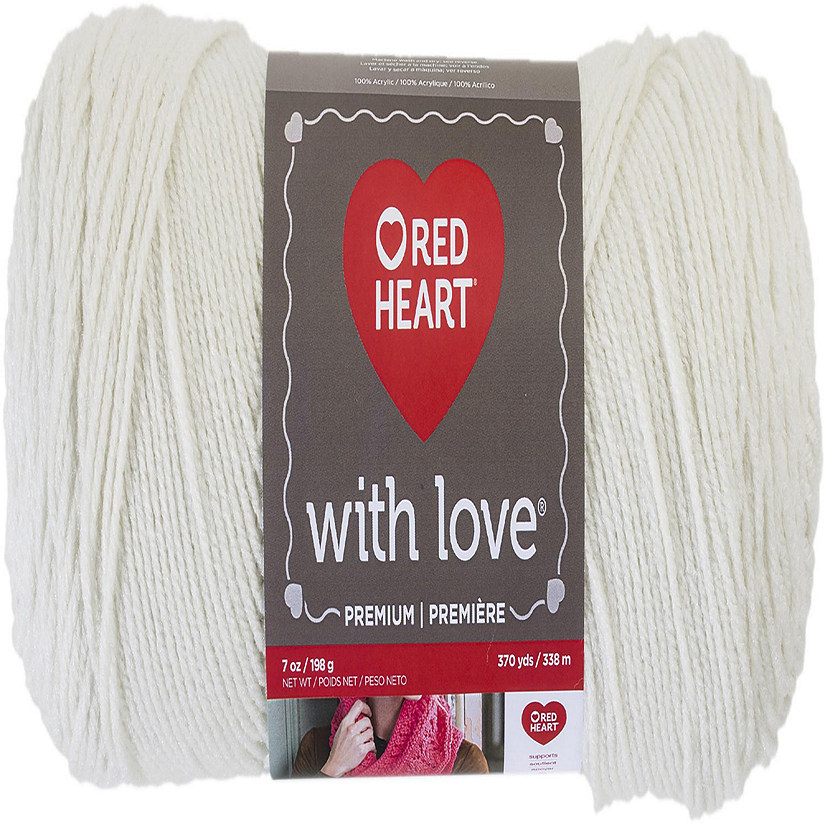 Red Heart With Love Yarn-Eggshell Image