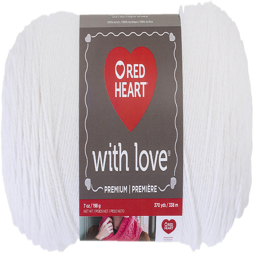 Red Heart With Love Yarn-White Image