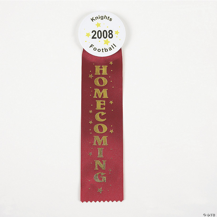 Red Homecoming Ribbon Buttons Image