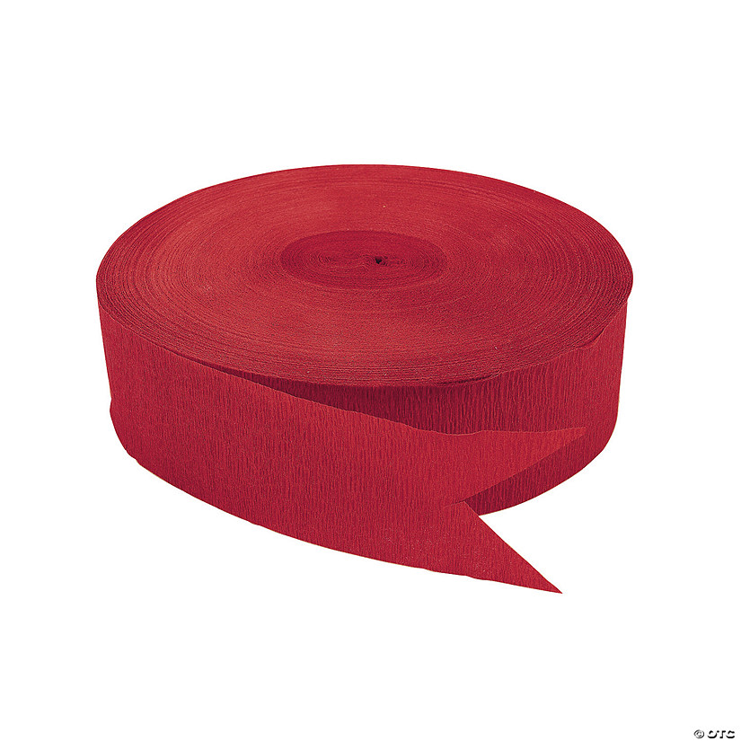 Red Jumbo Paper Streamer Image