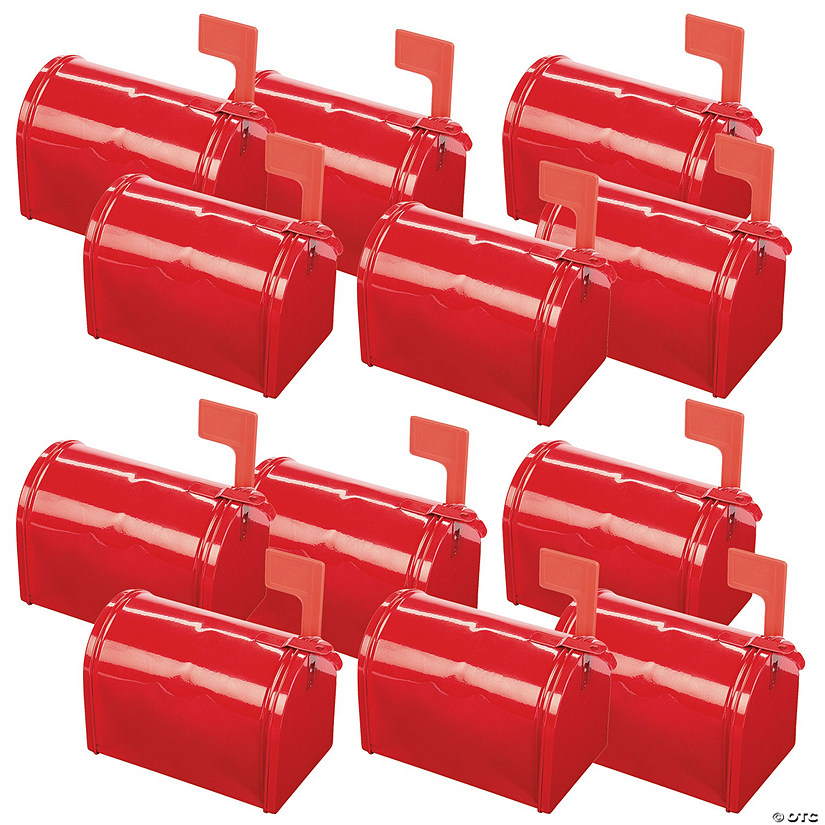 Red Mail Box Favor Containers - 12 Pc. Image