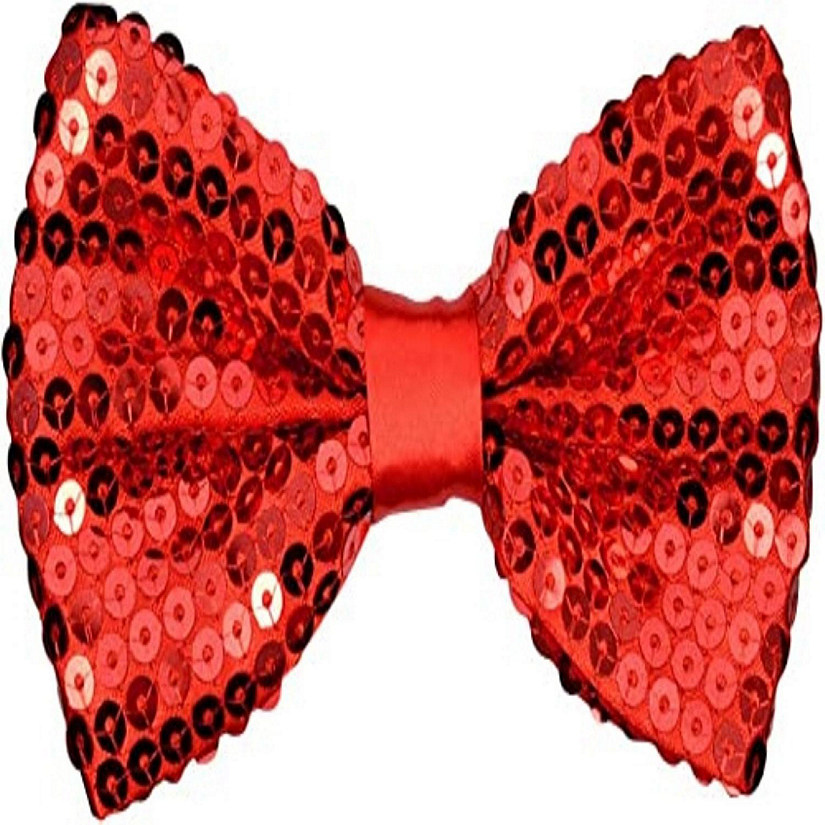 Red Men's 2.5 Sparkle Bow Tie Image