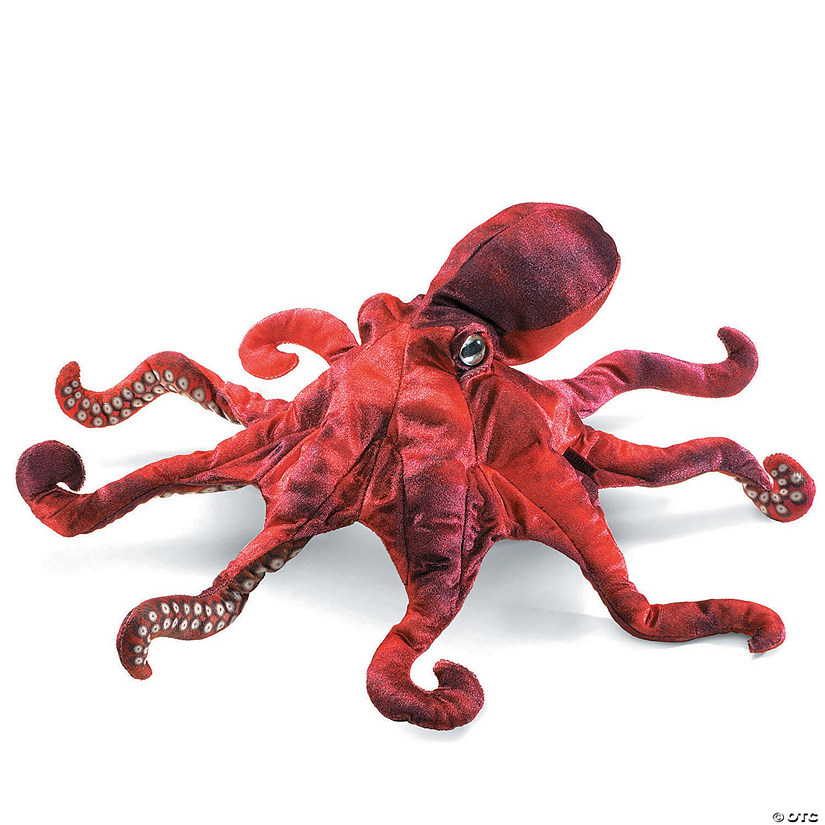 Red Octopus Hand Puppet Image