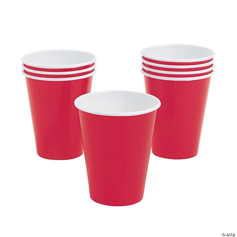 red paper cups