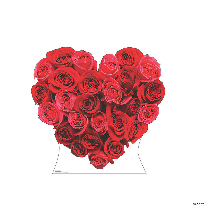 Red Roses Heart Stand-Up Image