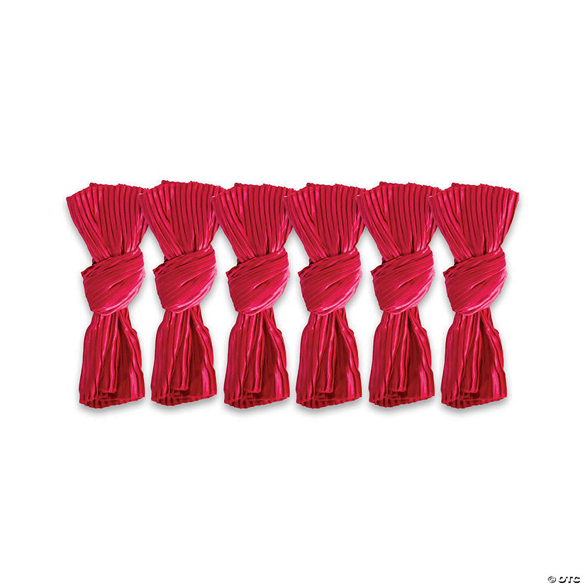 Red Satin Knot Napkin (Set Of 6) Image