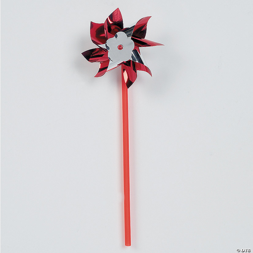 Red/Silver Metallic Pinwheels - Discontinued