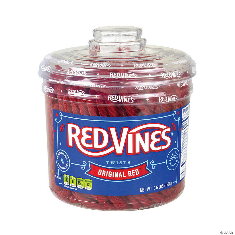 Red Vines Licorice Twists Jar Original Red, 3.5 lb Image