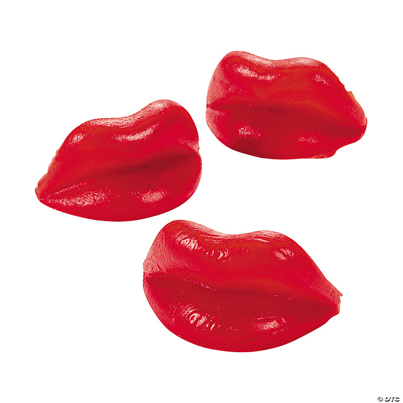 Red Wax Lips - 12 Pc. Image