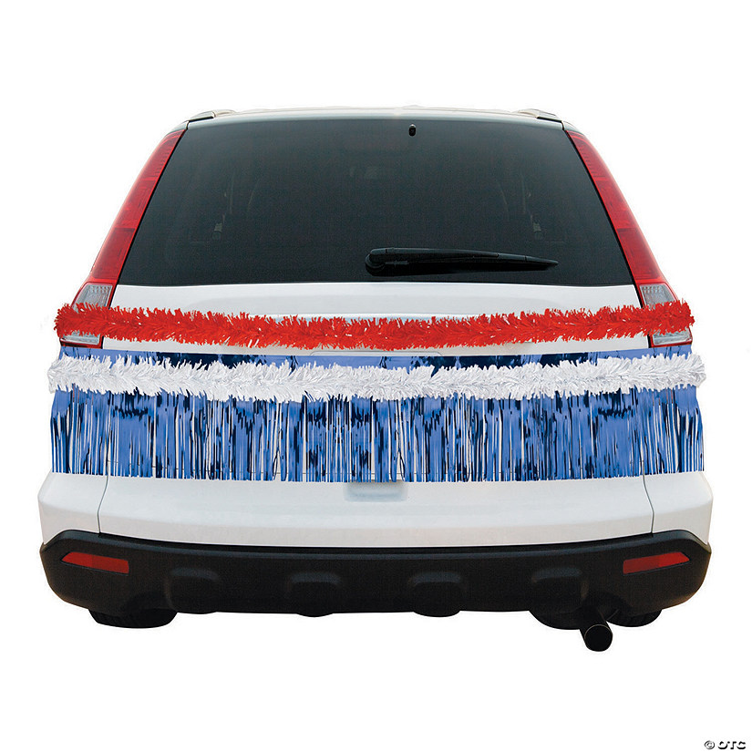 Red, White & Blue Car Parade Decorating Kit - 5 Pc. Image