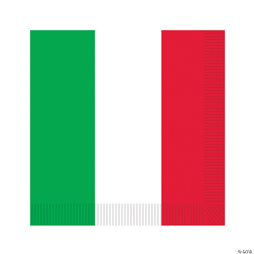 Red, White And Green Napkins 16 Pc.