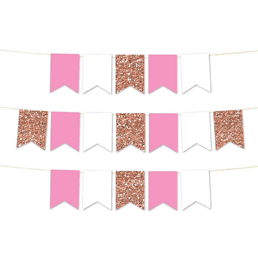 Red White Aqua Pennant - 4 x 5.5 Inch Image