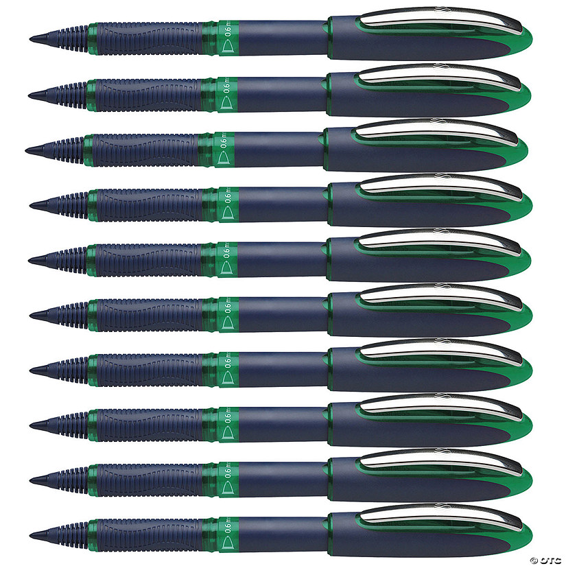 Rediform One Business Rollerball Pens, 0.6mm, Green, Pack of 10 Image