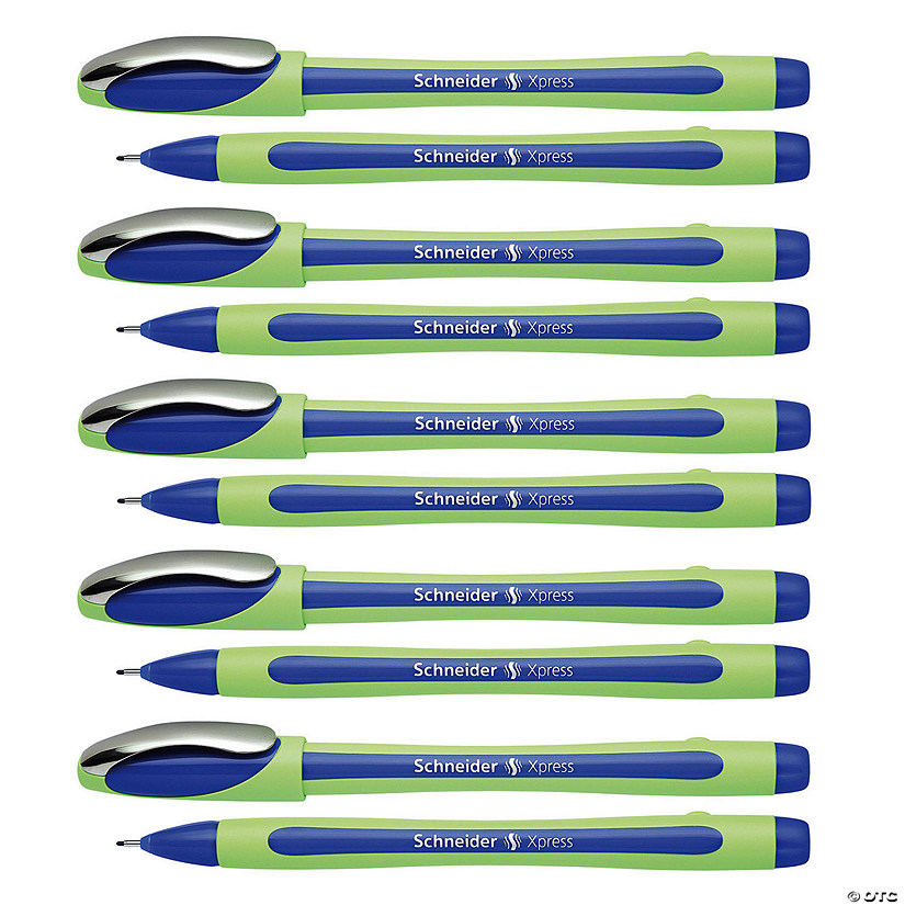 Rediform Xpress Fineliner Pen, Fiber Tip, 0.8 mm, Blue, Pack of 10 Image