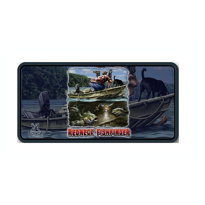 Redneck Fishfinder License Plate Image