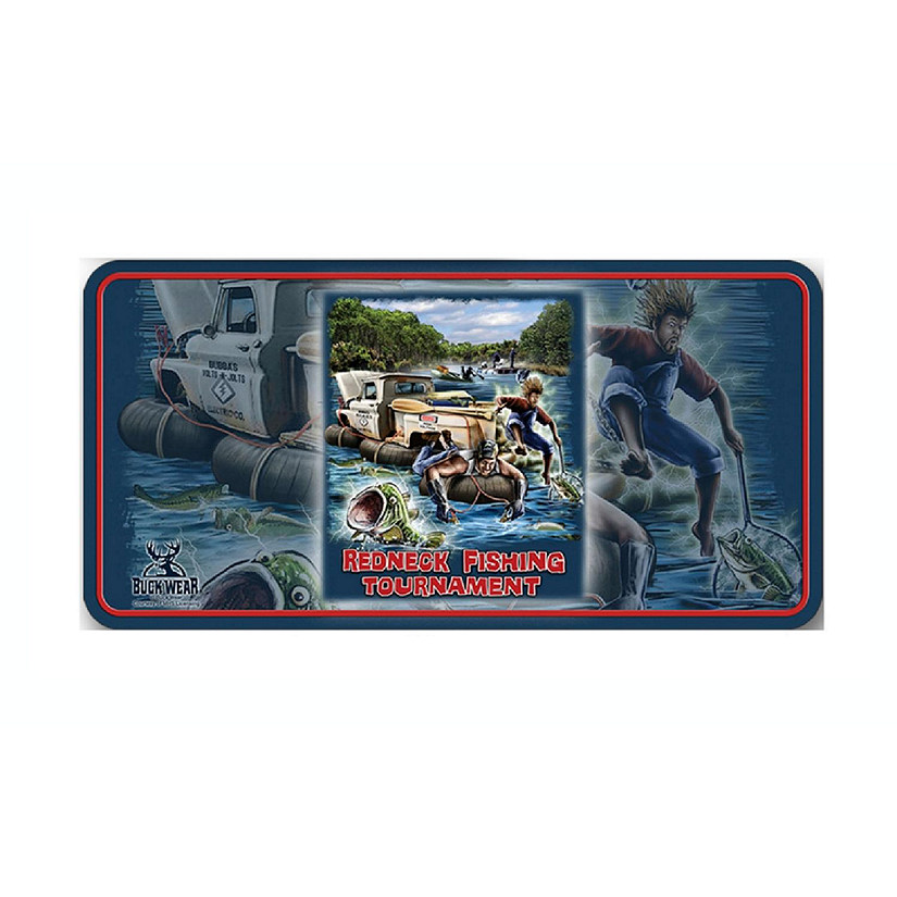 Redneck Fishing Tournament License Plate Image