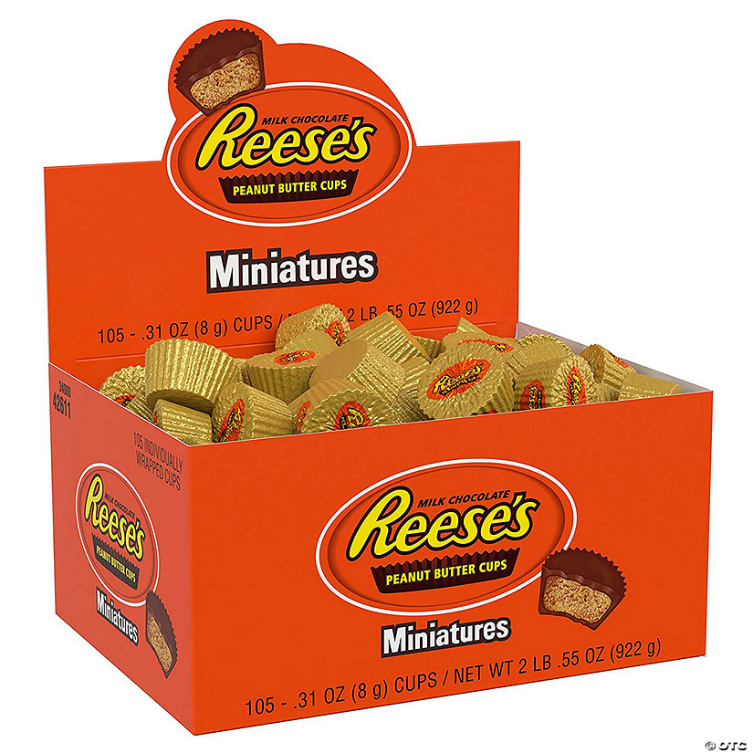 REESE'S Peanut Butter Cup Miniatures, 105-Piece Box Image
