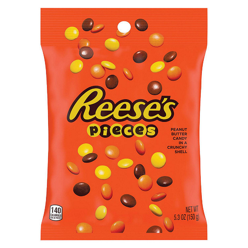 Reese's Pieces Candies 5.3oz Peg Bag (Case of 12) Oriental Trading