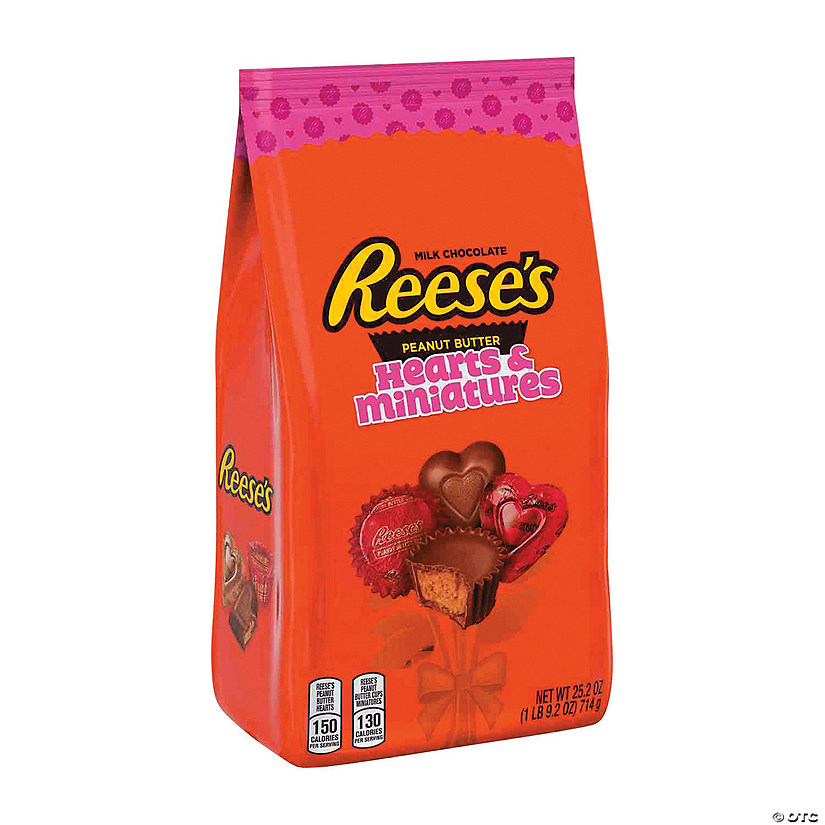 Reese's<sup>&#174;</sup> Peanut Butter Hearts & Miniatures Candy - 73 Pc. Image