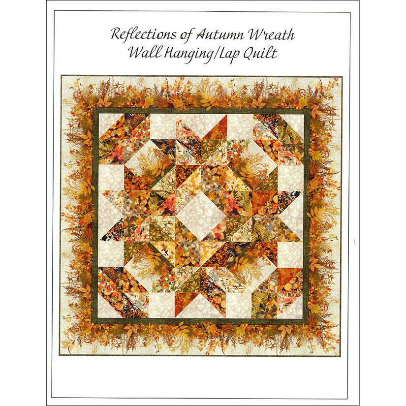 Reflections of Autumn Wall Hanging Lap Quilt 66x66 in. Pattern In The Beginning Image