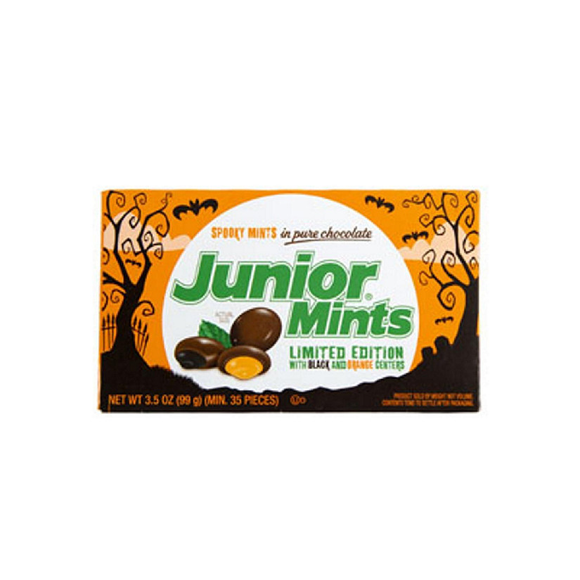 Regent Products 55064N 3.5 oz Halloween Junior Mints Chocolate Candy Box in Floor Display Image