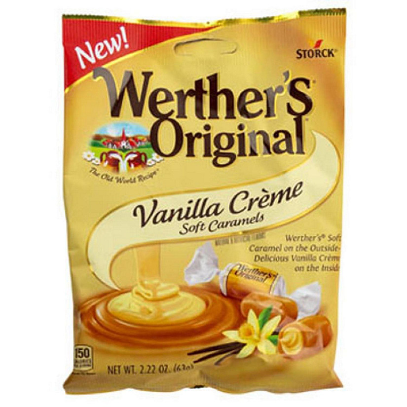 Regent Products 55177A 2.22 oz Peg Bag Werthers Original Vanilla Creme Soft Caramel Candy Image