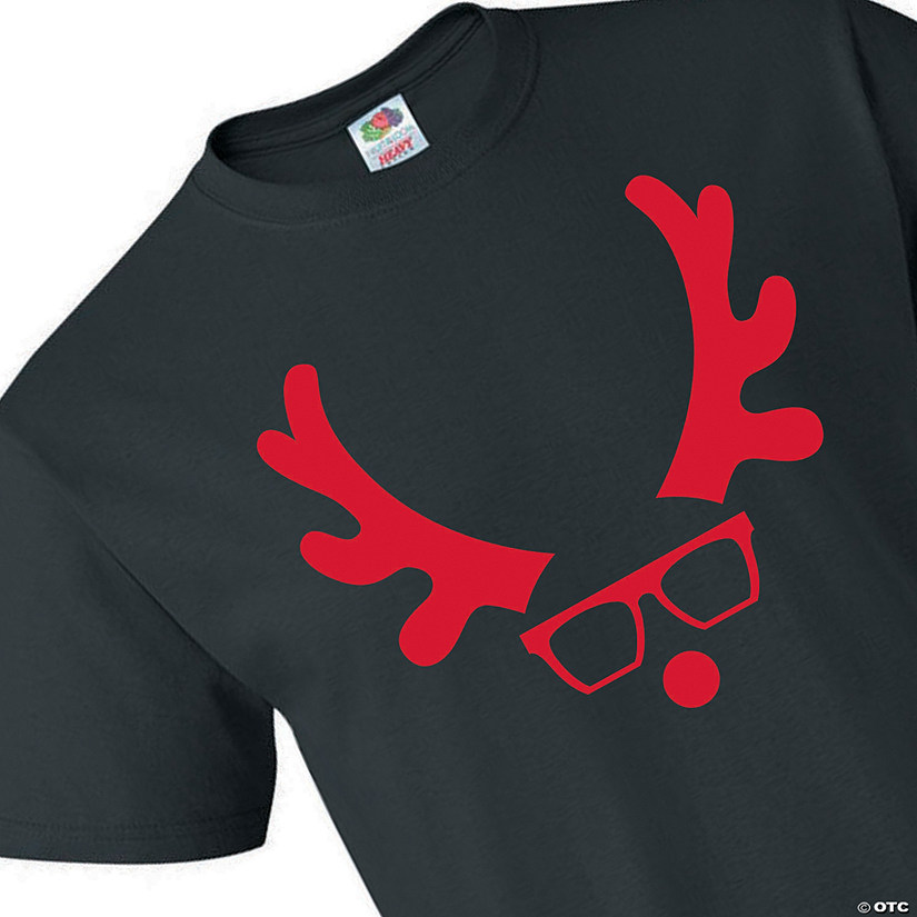 Reindeer Adult's Christmas T-Shirt Image