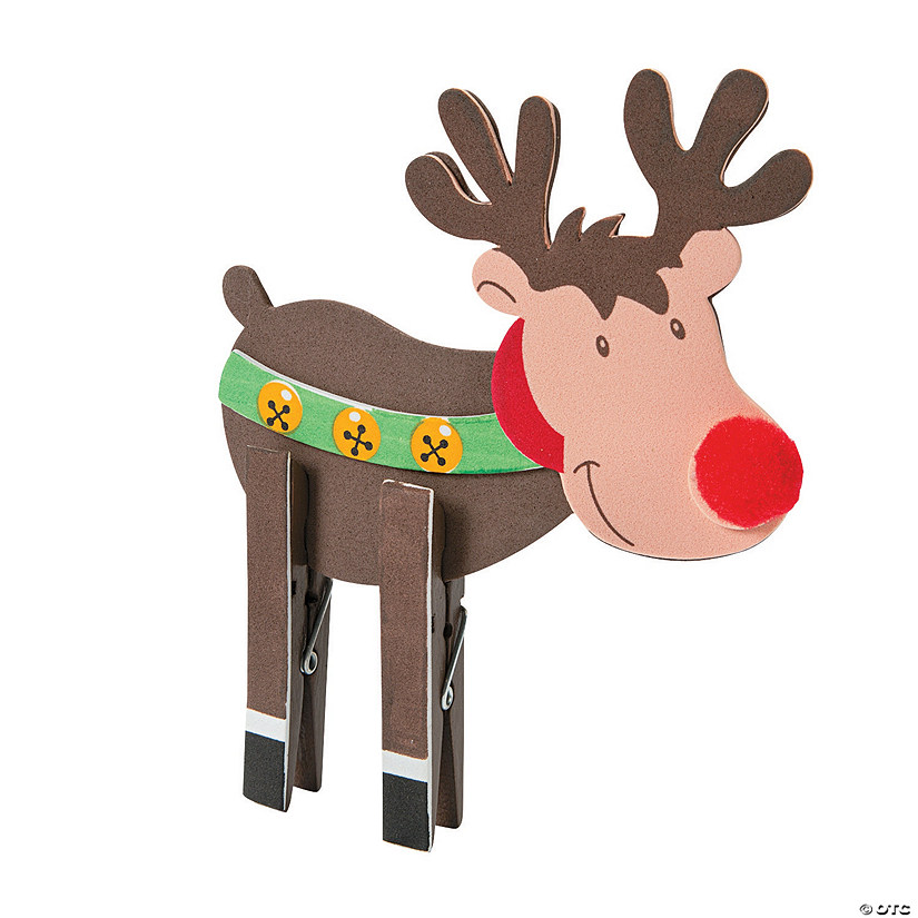 Reindeer Clothespin Craft Kit Oriental Trading
