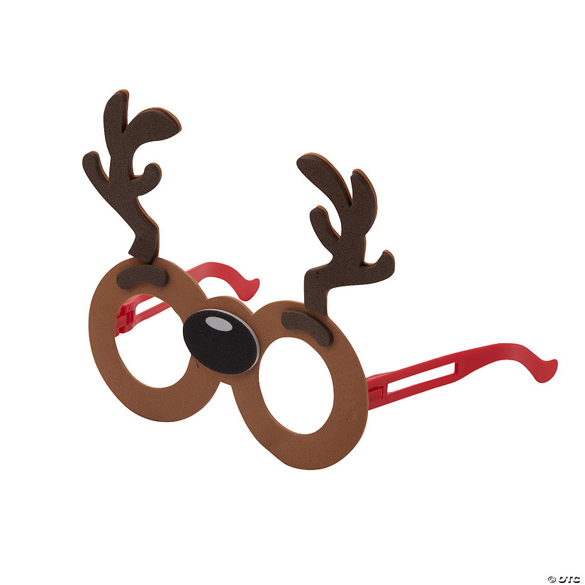 Reindeer Glasses Craft Kit - Makes 12 Image