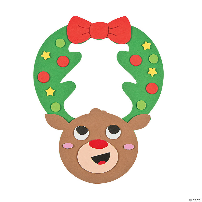 Reindeer Wreath Door Hanger Craft Kit