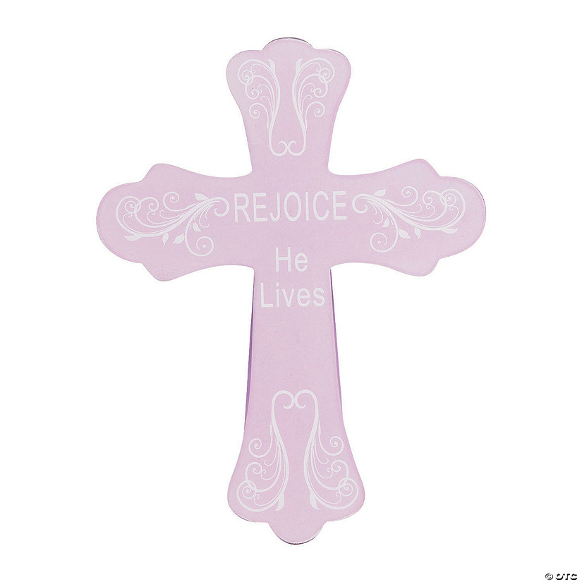 Rejoice He Lives Cross Tabletop Decoration Image