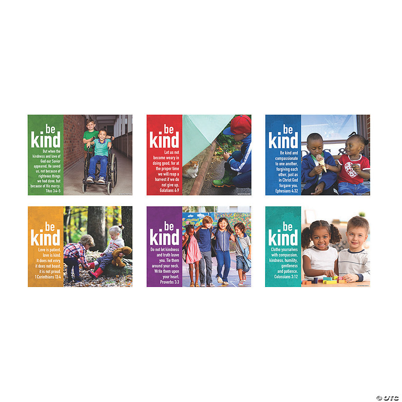 Religious Be Kind Posters - 6 Pc. Image
