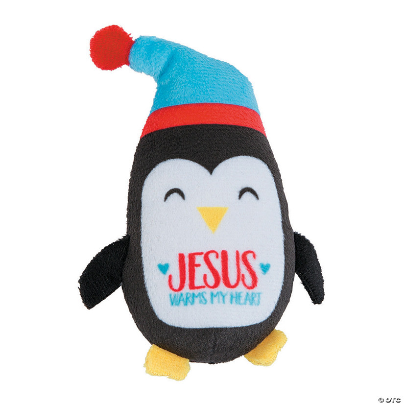 Religious Black Stuffed Penguins - 12 Pc. Image