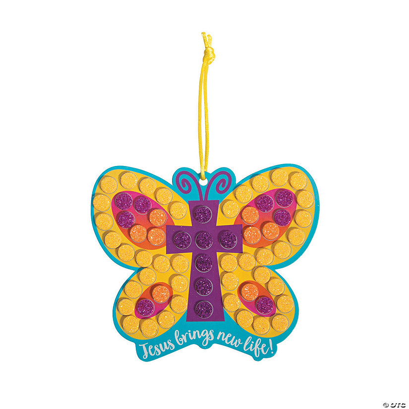 Religious Butterfly Mosaic Craft Kit - Makes 12 Image
