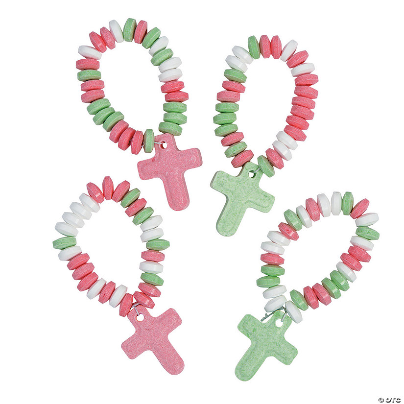 Religious Christmas Candy Bracelets - 12 Pc. Image