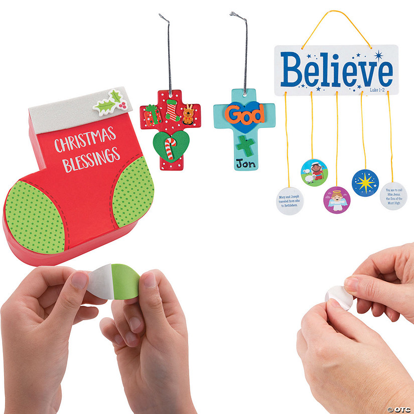 Religious Christmas Craft Kit Assortment Makes 36