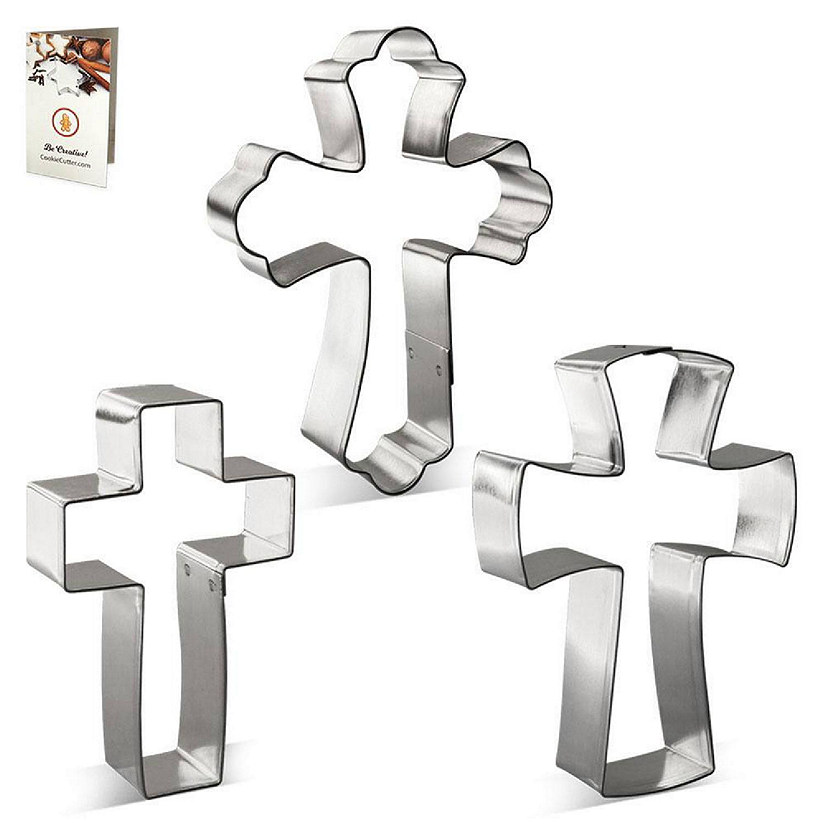 Religious Cross Cookie Cutter 3 Pc Set HS0449 Image