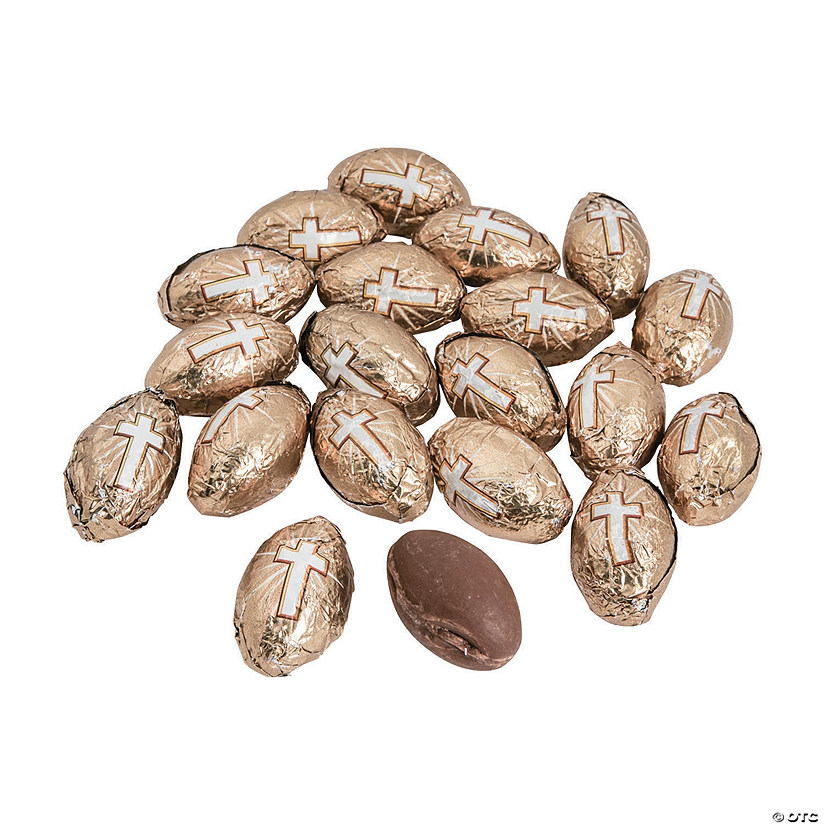 Religious Cross Eggs Chocolate Candy Oriental Trading