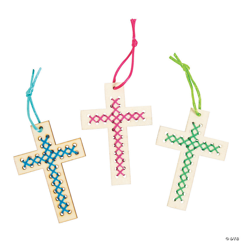 Religious Cross Stitch Ornament Craft Kit - Makes 12 Image